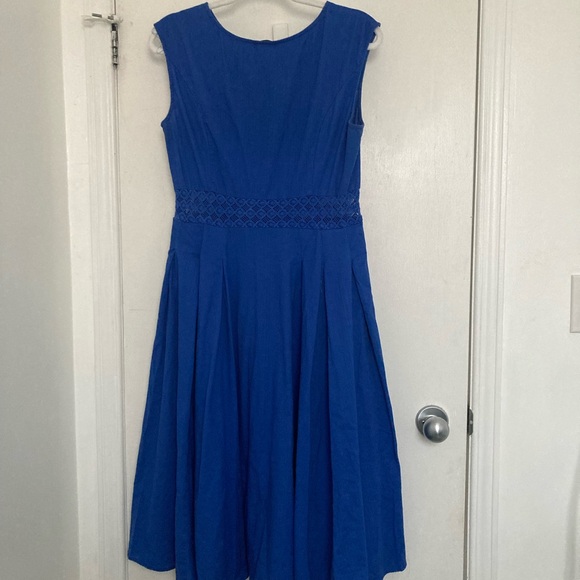Collectif Blue Astrid Dress - Picture 3 of 5